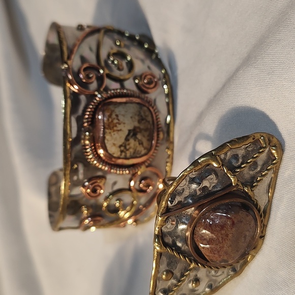 Artisan inspired ring and bangle set - Picture 3 of 4